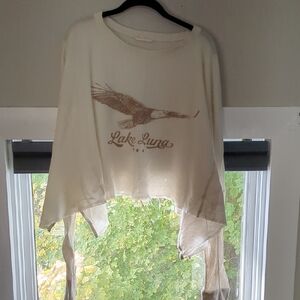 Spell Cream Eagle Graphic Top